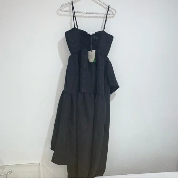 Kate spade Elegant Black Tiered Dress spaghetti strap xxs new with tags - Picture 3 of 8